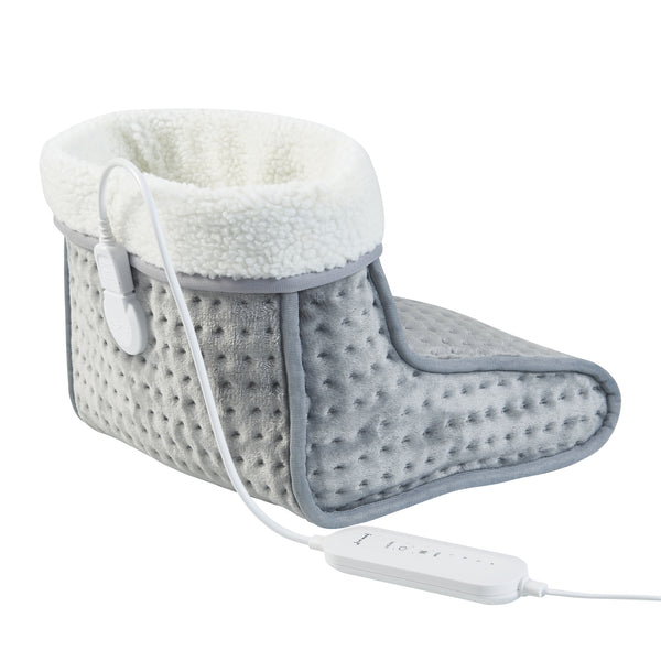 Incalzitor electric picioare Bari 26x30x30cm gri cu controler [en.casa]