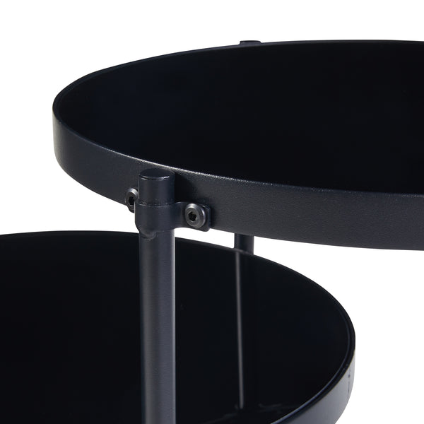 Masuta Mölndal 70x58x37cm negru [en.casa]