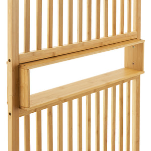 Perete despartitor Fron 197x75,5x 40cm bambus natur [en.casa]