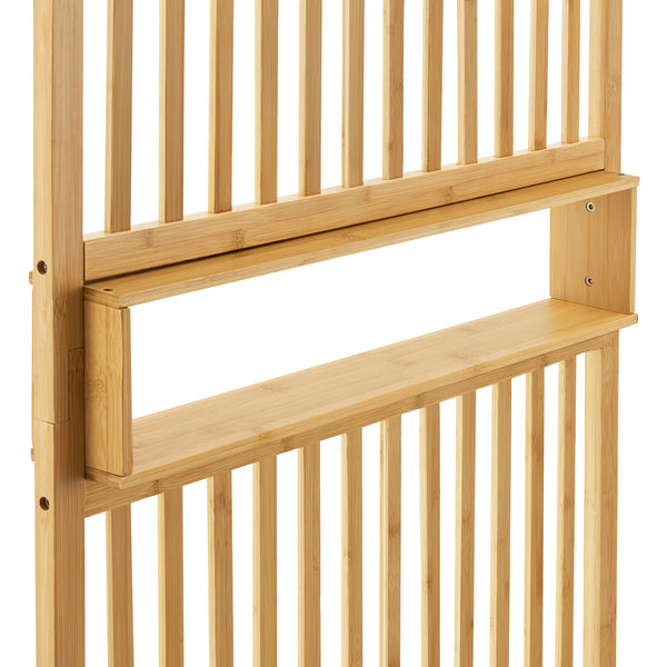 Perete despartitor Fron 197x75,5x 40cm bambus natur [en.casa]