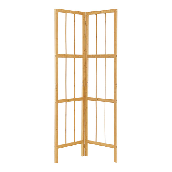 Cuier pliabil tip panou de colt Hyllestad 165,5x92x8cm bambus natur [en.casa]