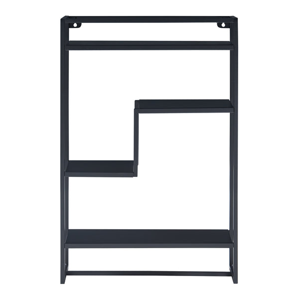 Raft perete Uurainen 60x40x13cm otel negru [en.casa]