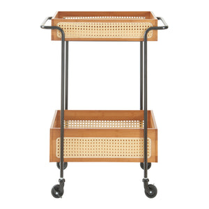 Carucior servire la masa Tervola 80,5x61x39cm metal negru [en.casa]