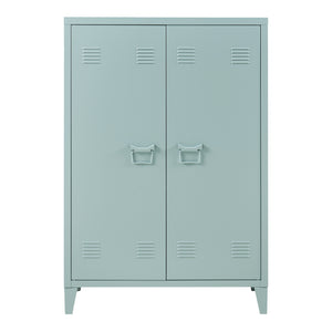 Dulap metalic Oripaa 110x75x33cm gri-albastru [en.casa]