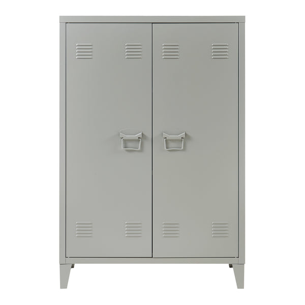 Dulap metalic Oripaa 110x75x33cm gri inchis [en.casa]