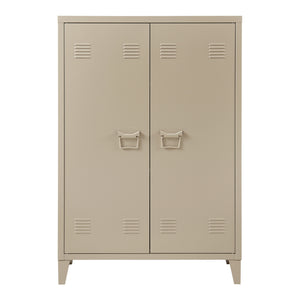 Dulap metalic Oripaa 110x75x33cm camel [en.casa]