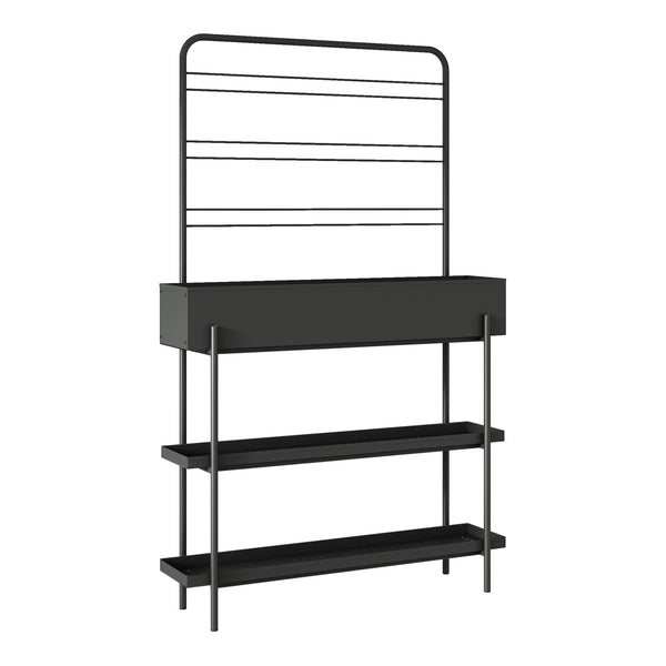 Suport plante Aalsmeer 154x96x24 cm metal negru [casa.pro]