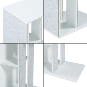 Masuta cu zgarietor pisici Ljungby 58x40x30 MDF alb [en.casa]
