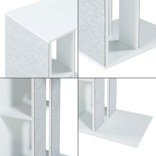 Masuta cu zgarietor pisici Ljungby 58x40x30 MDF alb [en.casa]