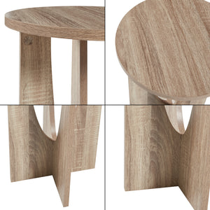 Masuta Rindal 38x56,5cm PAL efect lemn stejar [en.casa]