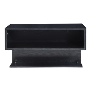 Raft perete Gauldal 56,5x30x31,5cm pal negru [en.casa]