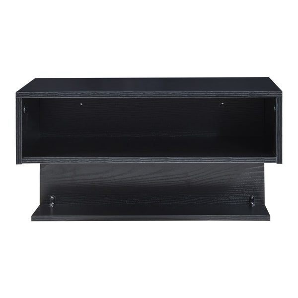 Raft perete Gauldal 56,5x30x31,5cm pal negru [en.casa]