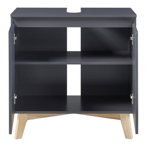 Dulap baie sub chiuveta Overath 60x60x30cm gri [en.casa]
