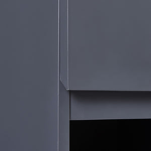 Dulap perete baie Overath 60x30x30 cm mdf gri [en.casa]