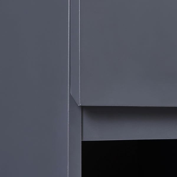 Dulap perete baie Overath 60x30x30 cm mdf gri [en.casa]