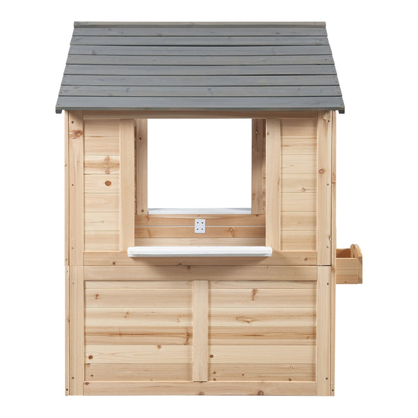 Casă de joacă Acciano 131x113x97 cm lemn de brad [casa.pro]