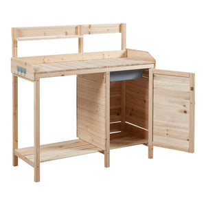 Masa plantare Alessano 110x107x46cm brad natur [casa.pro]