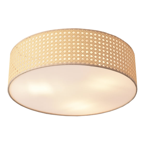 Lampa de plafon Ascot 3 x E27 60W efect ratan [lux.pro]