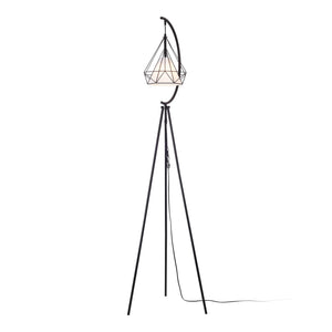Lampadar tripod Austell 171cm 1x E27 60W negru/alb [lux.pro]