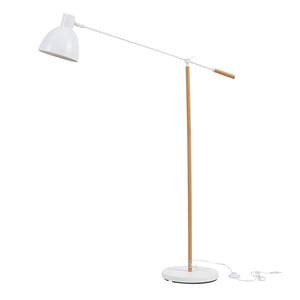 Lampa de podea Banchory 163 cm 1 x E27 max 60W metal efect lemn/alb [lux.pro]