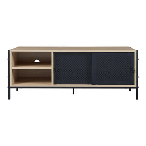 Comoda TV Tysnes 120x40x45cm culoare stejar/negru [en.casa]