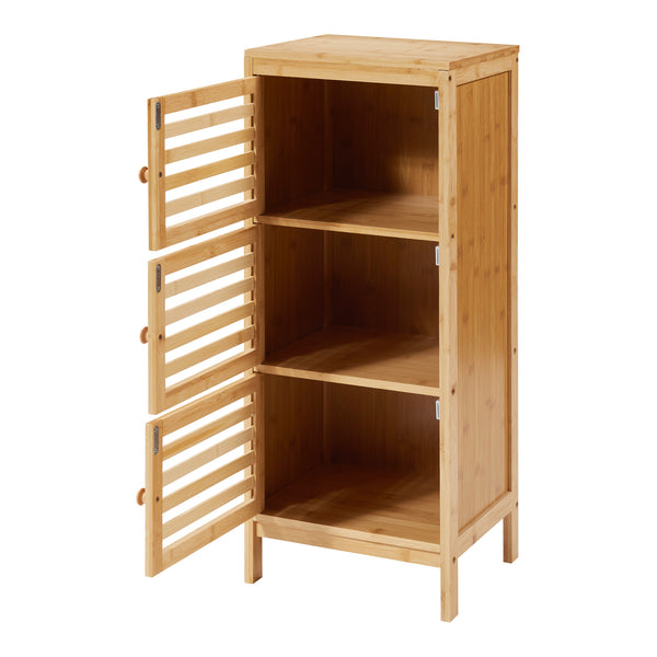 Comoda cu 3 usi Ypäjä bambus [en.casa]