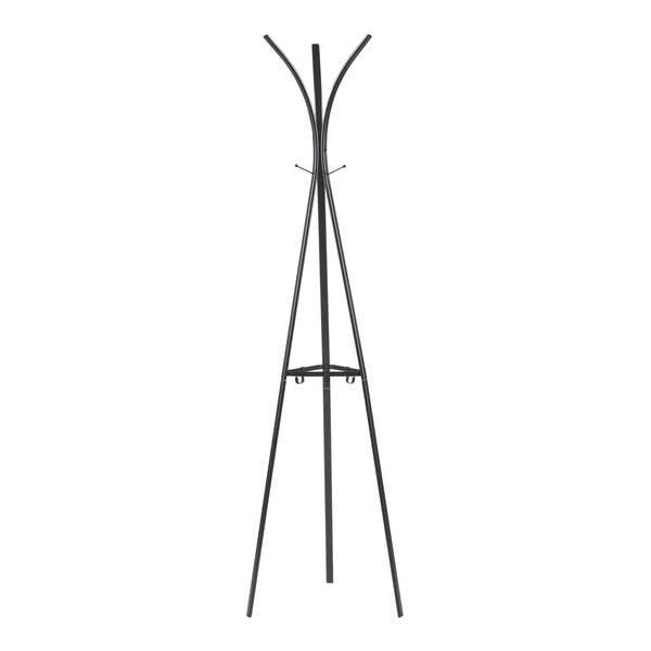 Cuier pom Vevelstad 181x52,5x52,5cm otel negru [en.casa]