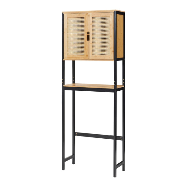 Dulap deasupra WC Tervola 172x63x27 bambus [en.casa]
