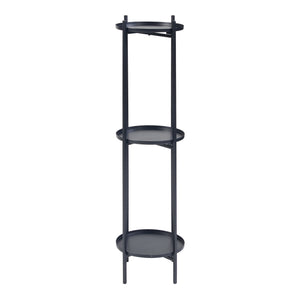 Set 3 buc suport plante masuri diferite Tuusula  metal negru [en.casa]