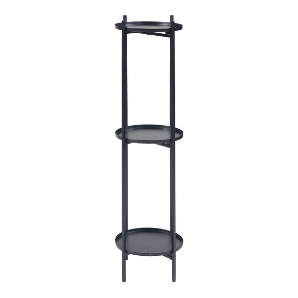 Set 3 buc suport plante masuri diferite Tuusula  metal negru [en.casa]