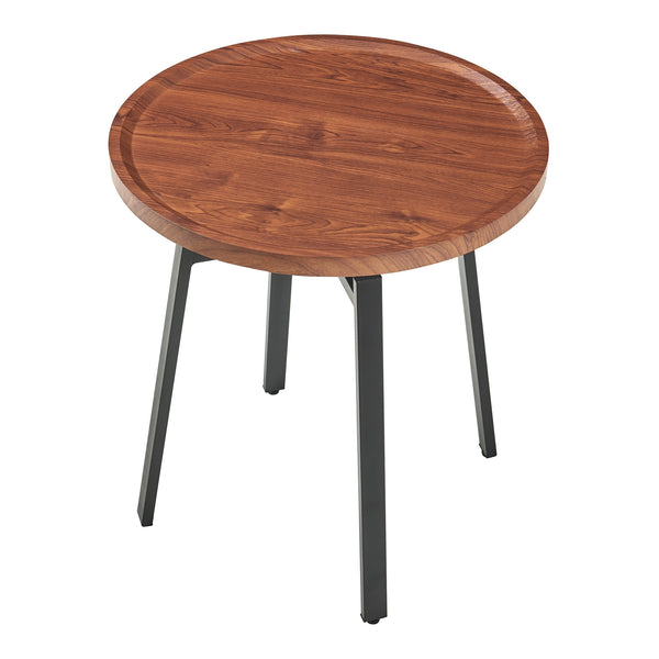 Masuta rotunda Mippeena  54 x 50 cm nuca/negru [en.casa]