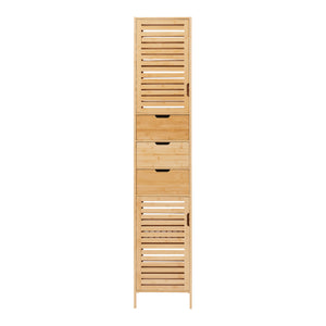 Dulap inalt Boksereys 180x35x35 cm bambus [en.casa]