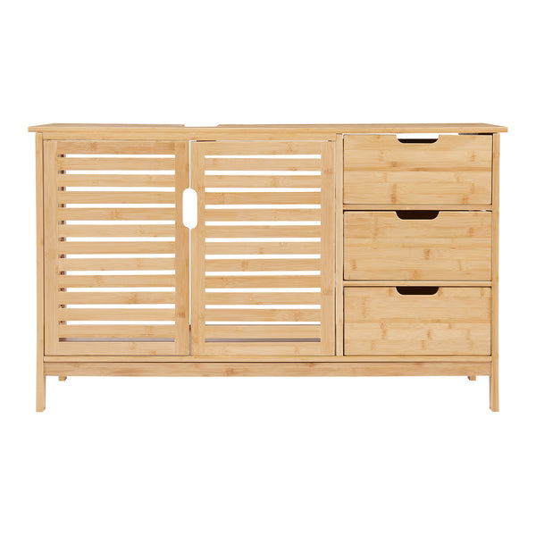 Dulap sub chiuveta Boksereys 60x100x35 cm bambus [en.casa]