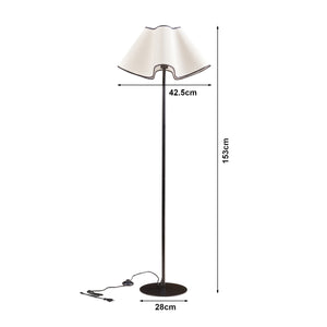 Lampa de podea Ashton 153 cm 1xE27  max 60W alb/negru [lux.pro]