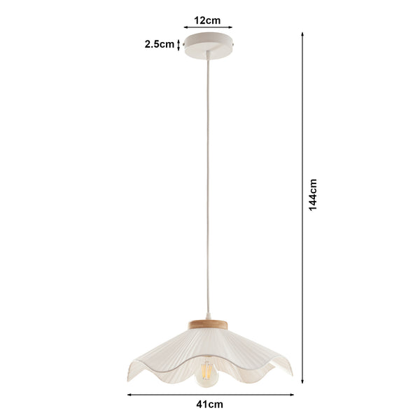 Lampa suspendata Broadway 144 cm 1xE27 max 60W alb [lux.pro]