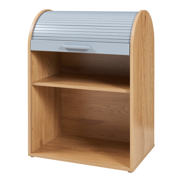 Dulap cu usa rulou Kavlinge 80x60x40 cm natur gri [en.casa]