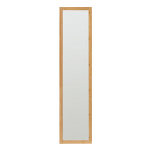Raft cu oglinda As 170x40x35 cm bambus [en.casa]