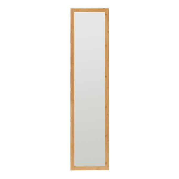 Raft cu oglinda As 170x40x35 cm bambus [en.casa]