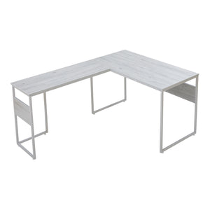 Birou de colt  Karlstang 166x120x75 cm gri deschis [en.casa]