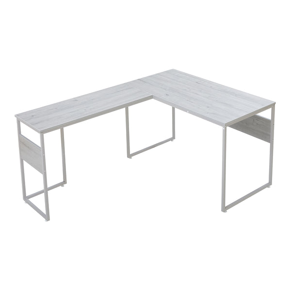 Birou de colt  Karlstang 166x120x75 cm gri deschis [en.casa]