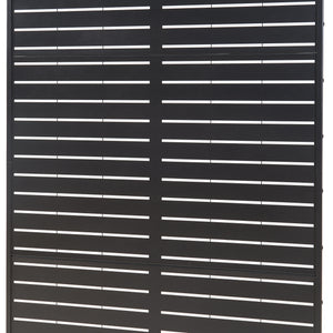 Paravan despartitor Trolu 200x100x50 cm otel negru [casa.pro]