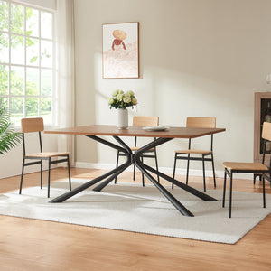 Picior masa Havosanlurg 160x70x72 cm otel negru [en.casa]