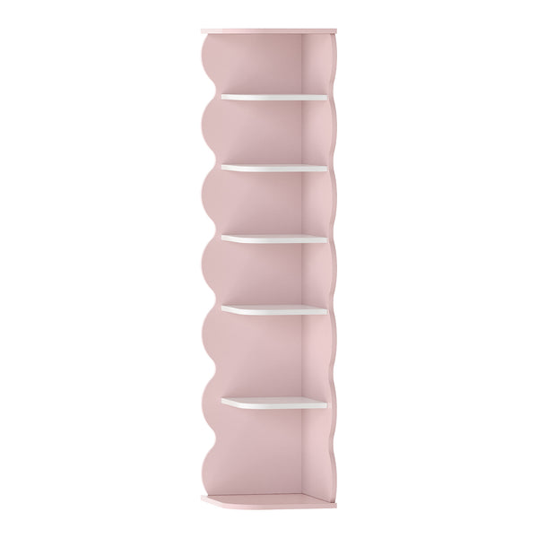 Raft pantofi copii Vestnes 108x27x27 cm vata zahar/alb [en.casa]