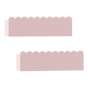 Set 2 rafturi de perete pentru copii Vestnes 40x10x10 cm Cotton Candy [en.casa]