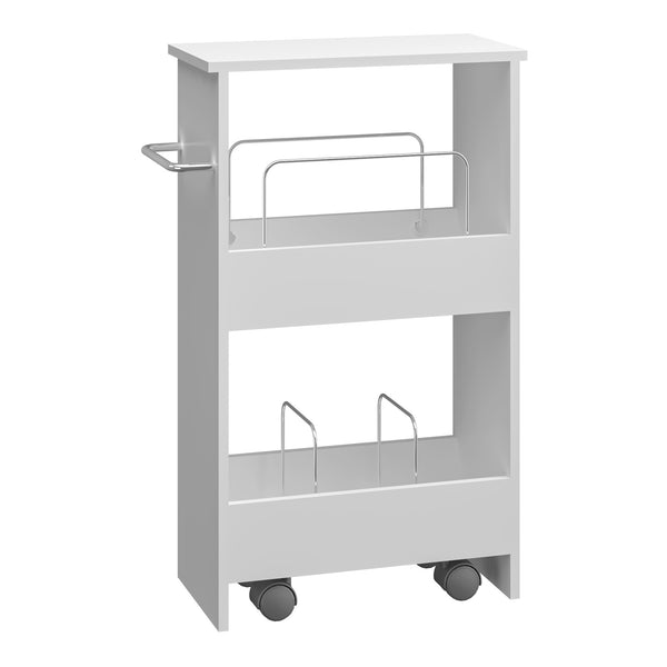 Raft mobil Katra 66x40x20 cm alb [en.casa]