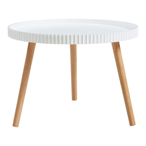 Couchtisch Bongard Ø60x45 cm Weiß [en.casa]