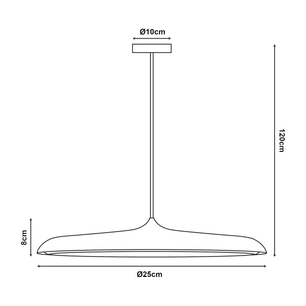Lampa suspendata Oupilu 120x25x25 cm 12 LEDuri incorporate negru/alb [lux.pro]
