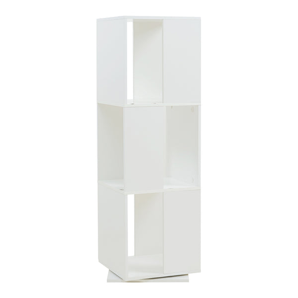 Raft rotativ Fjelmarirg 109x34x34 cm alb [en.casa]