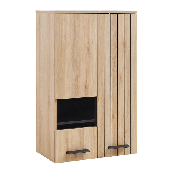 Dulap perete Noppen 98x60x35 cm efect stejar [en.casa]