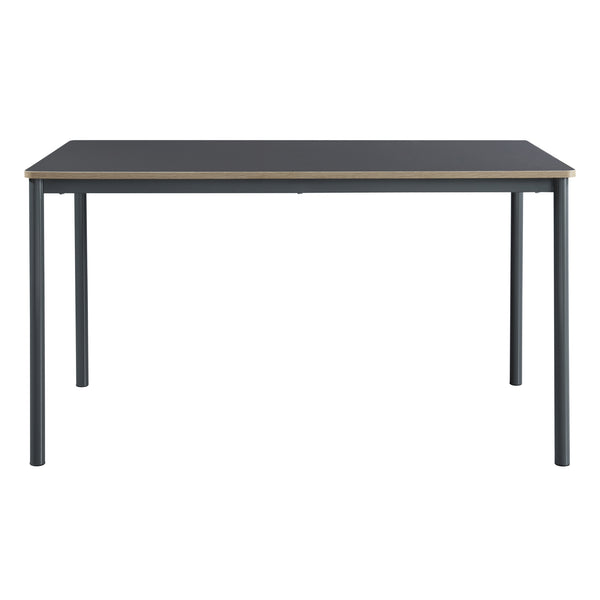 Set masa si 4 scaune Lindesberg 75x140x80 cm gri/maro deschis [en.casa]